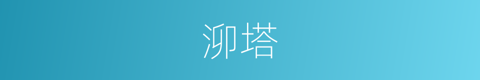 泖塔的同义词