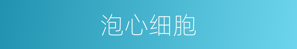 泡心细胞的同义词