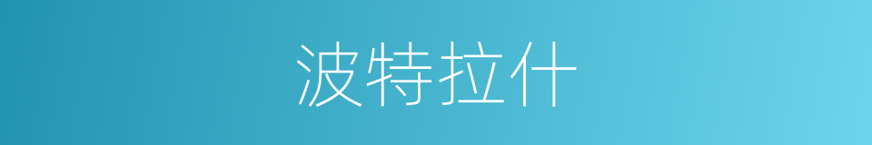 波特拉什的同义词