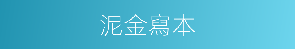 泥金寫本的同義詞