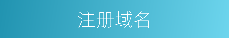 注册域名的同义词