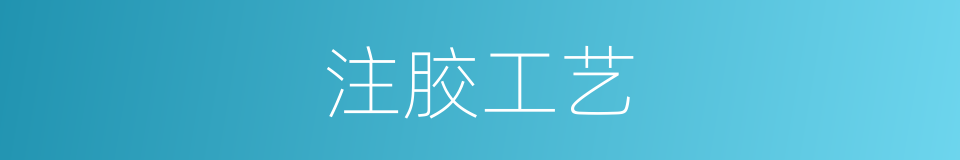 注胶工艺的同义词