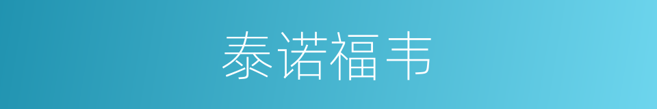 泰诺福韦的同义词