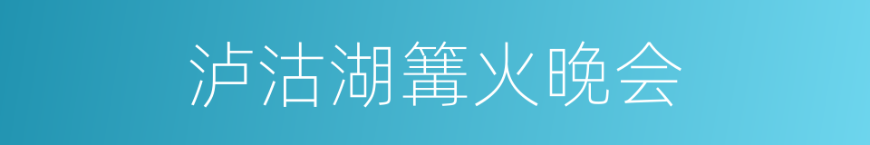 泸沽湖篝火晚会的同义词