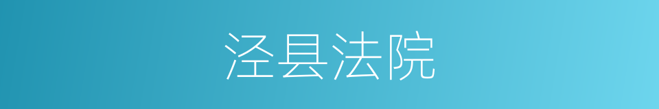 泾县法院的同义词