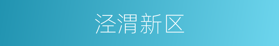 泾渭新区的同义词