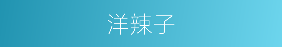 洋辣子的同义词