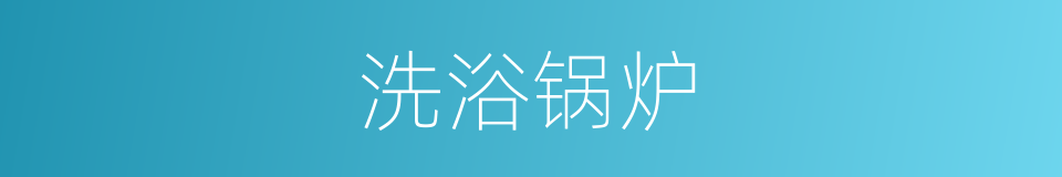 洗浴锅炉的同义词