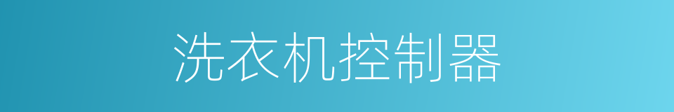 洗衣机控制器的同义词
