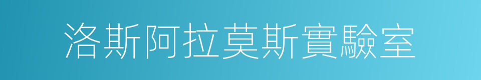 洛斯阿拉莫斯實驗室的同義詞