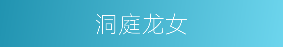 洞庭龙女的同义词