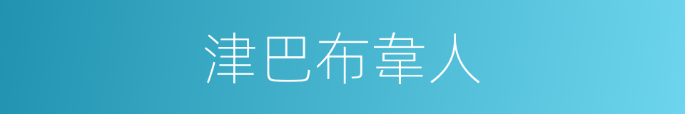 津巴布韋人的同義詞