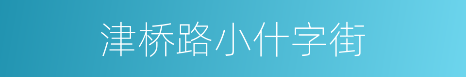 津桥路小什字街的同义词