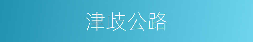 津歧公路的同义词