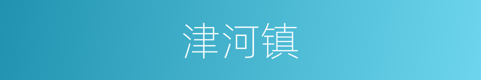 津河镇的同义词