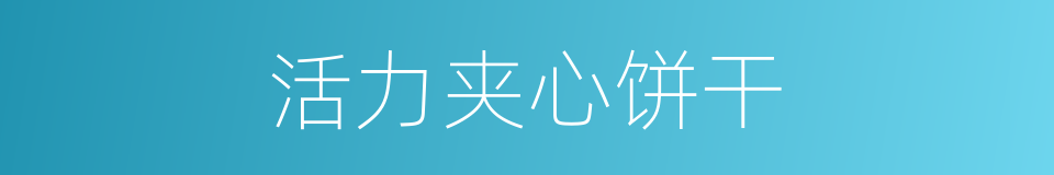 活力夹心饼干的同义词