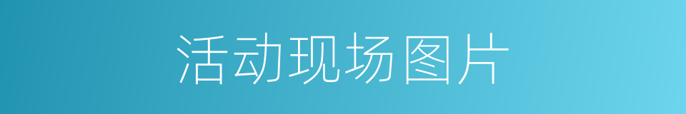 活动现场图片的同义词
