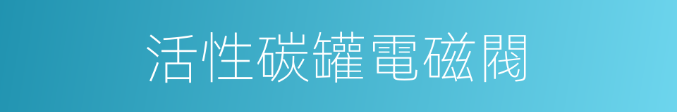 活性碳罐電磁閥的同義詞