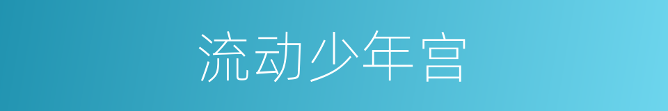 流动少年宫的同义词