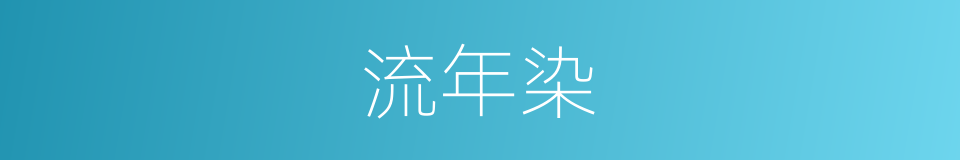 流年染的同义词