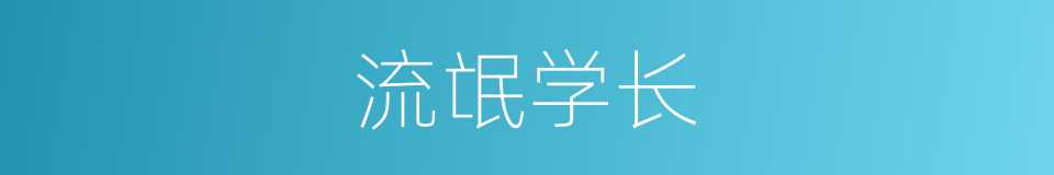 流氓学长的同义词