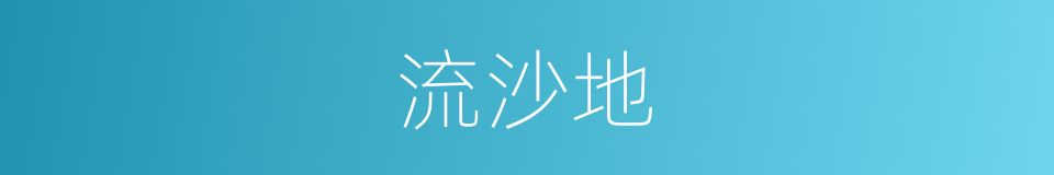 流沙地的同义词