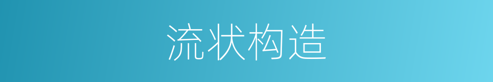 流状构造的同义词