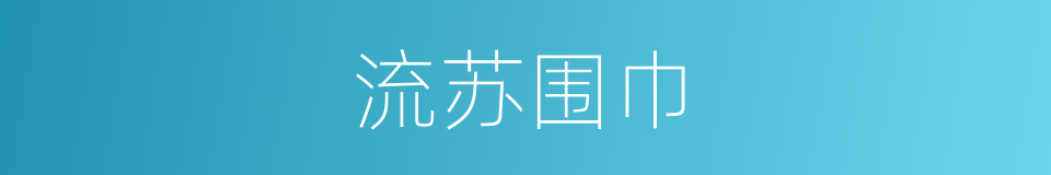 流苏围巾的同义词