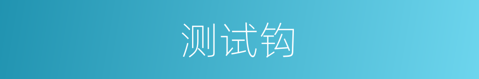 测试钩的同义词