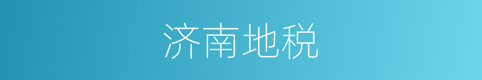 济南地税的同义词
