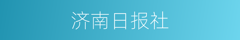 济南日报社的同义词