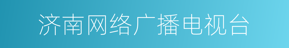 济南网络广播电视台的同义词