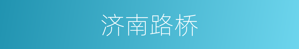 济南路桥的同义词