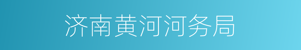 济南黄河河务局的同义词