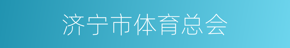 济宁市体育总会的同义词