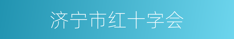 济宁市红十字会的同义词