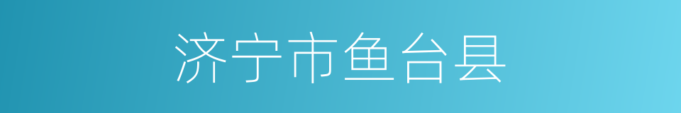 济宁市鱼台县的同义词