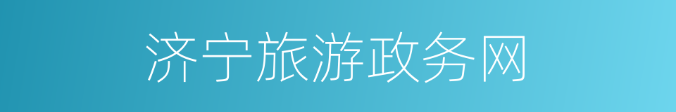 济宁旅游政务网的同义词