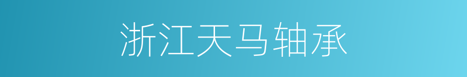 浙江天马轴承的同义词