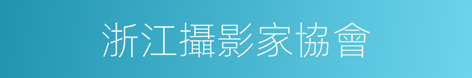 浙江攝影家協會的同義詞