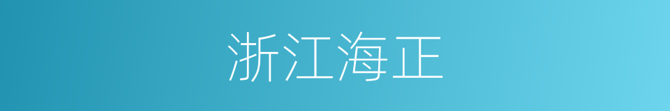 浙江海正的同义词