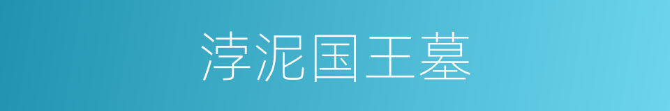 浡泥国王墓的同义词