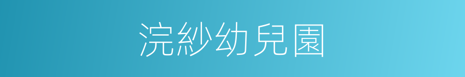 浣紗幼兒園的同義詞