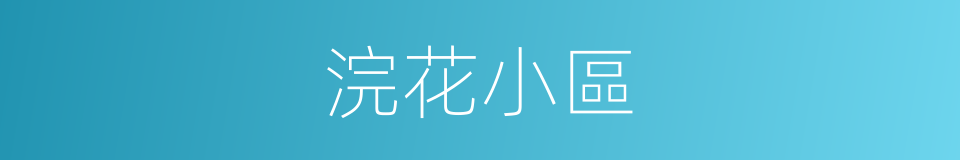浣花小區的同義詞