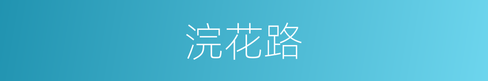 浣花路的同义词
