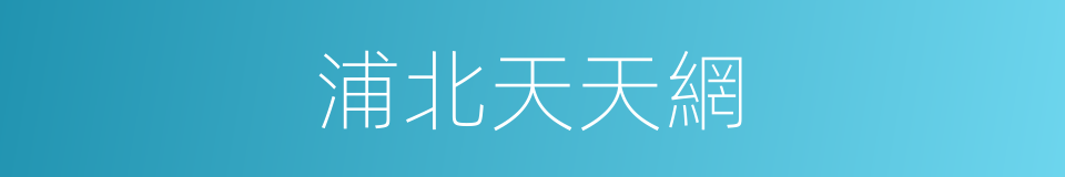 浦北天天網的同義詞