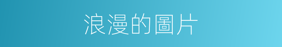 浪漫的圖片的同義詞