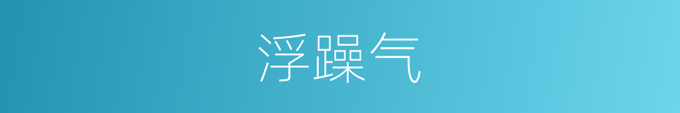 浮躁气的同义词