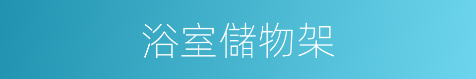 浴室儲物架的同義詞