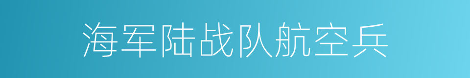 海军陆战队航空兵的同义词